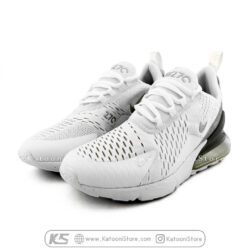 کفش اسپرت و کتونی نایک ایرمکس ۲۷۰ فلاینیت ( سفید نقره ای )- Nike Air Max 270 Flyknit ( White Silver )