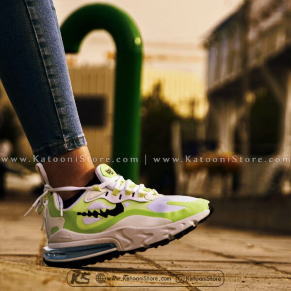 کفش اسپرت و کتونی نایک ایرمکس ۲۷۰ ری اکت ( سفید سبز ) - Nike Air Max 270 React ( Green White )
