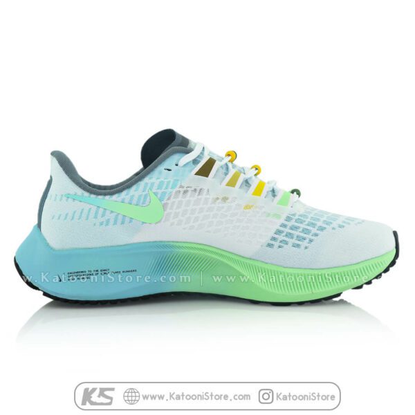 کفش اسپرت و کتونی نایک ایرزوم پگاسوس ۳۷ ( سفید سبز ) - Nike Air Zoom Pegasus 37 ( White Green )