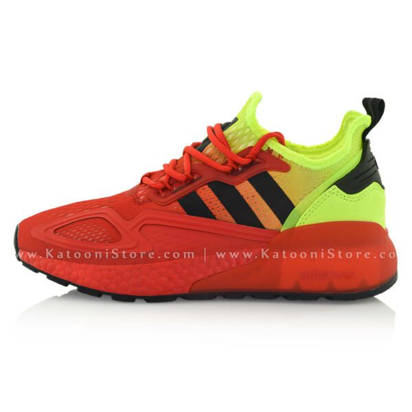 کفش اسپرت و کتونی آدیداس زد ایکس ( زرد قرمز ) - Adidas ZX 2K Boost ( Red Yellow )