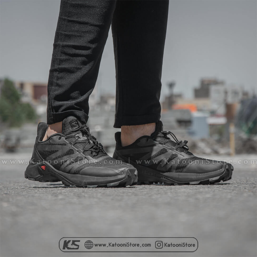کفش اسپرت و کتونی سالامون سوپر کراس - Salomon SuperCross GTX ( Full Black )