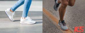 تفاوت بین کفش دویدن با کفش پیاده روی