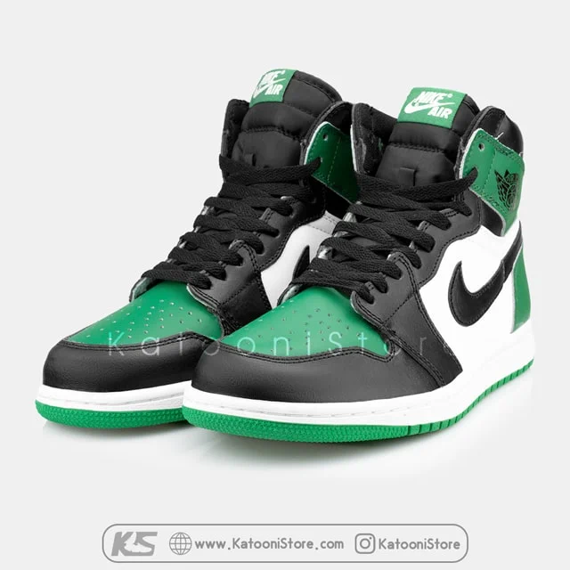 نایک ایرجردن 1 رترو </br><span>Nike Air Jordan 1 Retro High-Pine Green(555088302)</span>