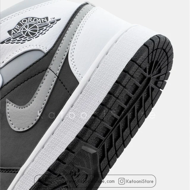 نایک ایرجردن 1 مید </br><span>Nike Air Jordan 1 Mid White Shadow (554724-073)</span>