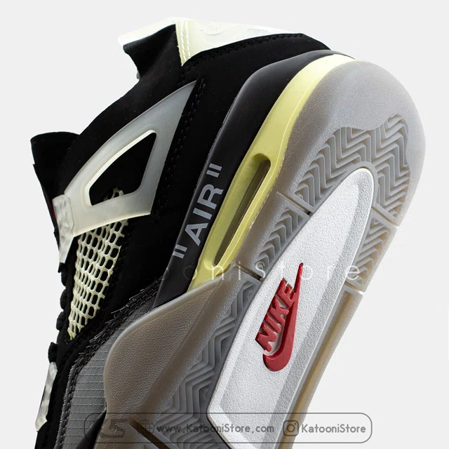 نایک ایر جردن 4 آف وایت برد </br><span>Nike Air Jordan 4 Off white Bred (AQ9129-412)</span>